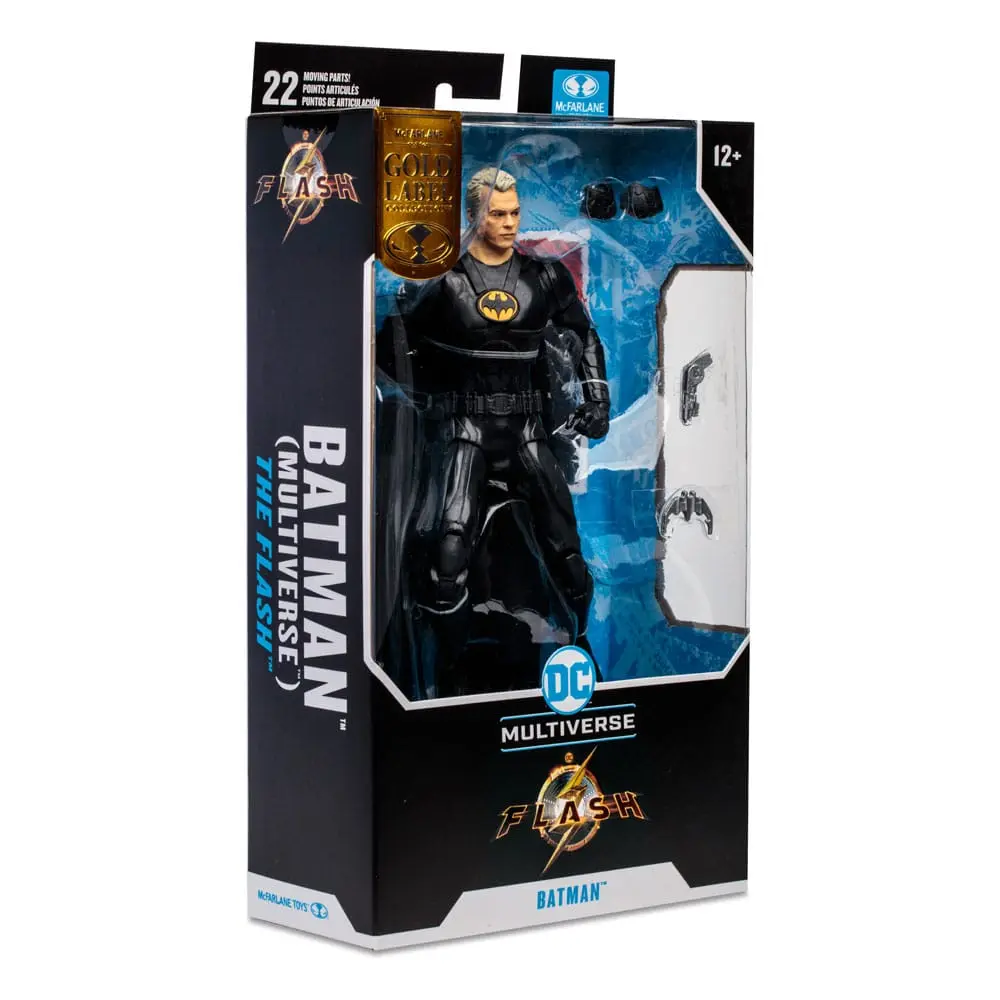 DC The Flash Movie Action Figure Batman Multiverse Unmasked (Gold Label) 18 cm product photo
