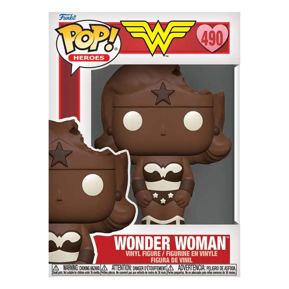 DC Valentines POP! Heroes Vinyl Figure Wonder Woman (Val Choc) 9 cm termékfotó