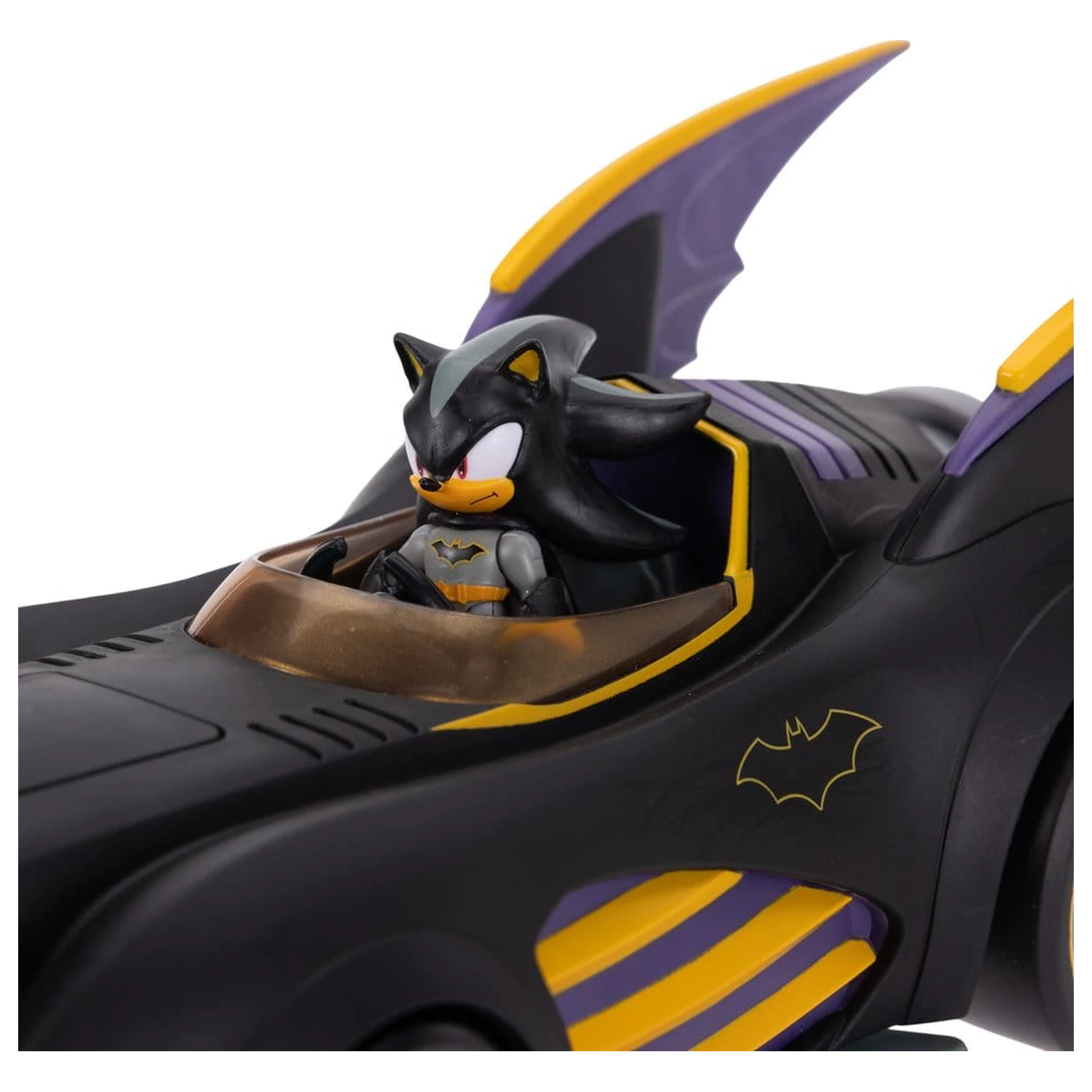 DC x Sonic - The Hedgehog Action Figure with Vehicle Shadow Batman & Batmobile 6 cm  product photo