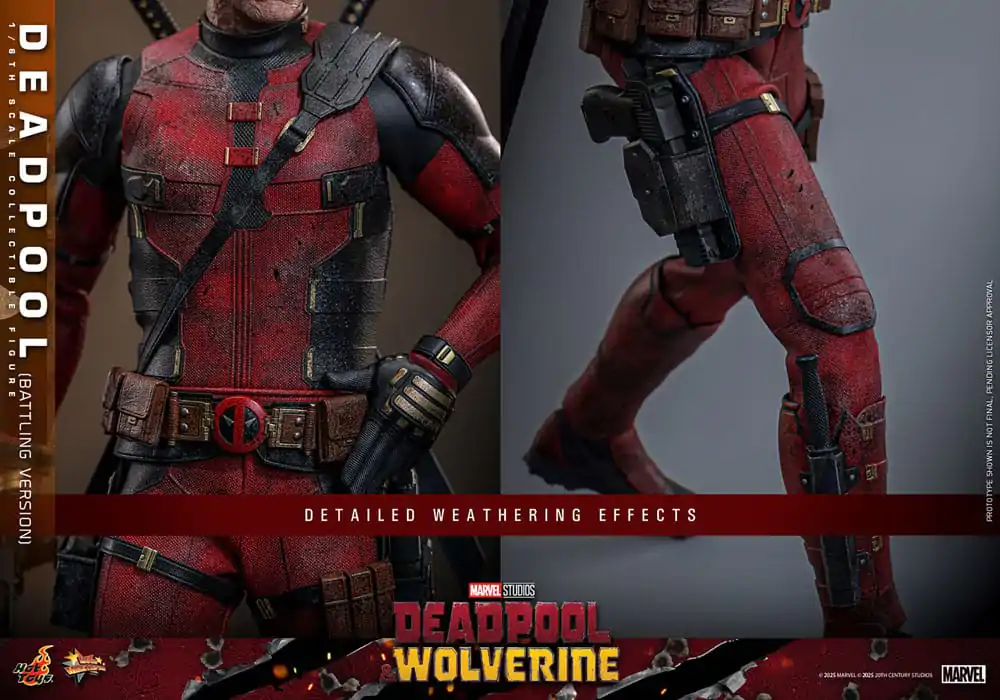 Deadpool &amp; Wolverine Movie Masterpiece Action Figure 1/6 Deadpool (Battling Version) 31 cm product photo