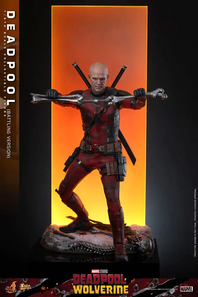 Deadpool &amp; Wolverine Movie Masterpiece Action Figure 1/6 Deadpool (Battling Version) 31 cm product photo