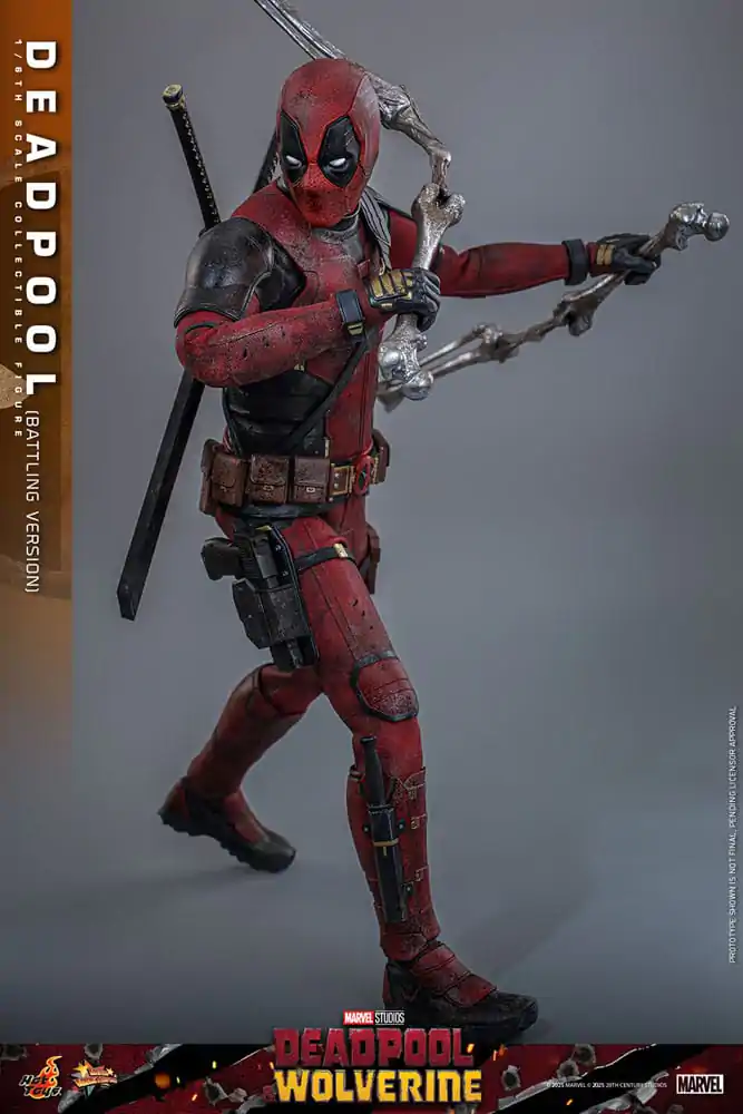Deadpool &amp; Wolverine Movie Masterpiece Action Figure 1/6 Deadpool (Battling Version) 31 cm product photo