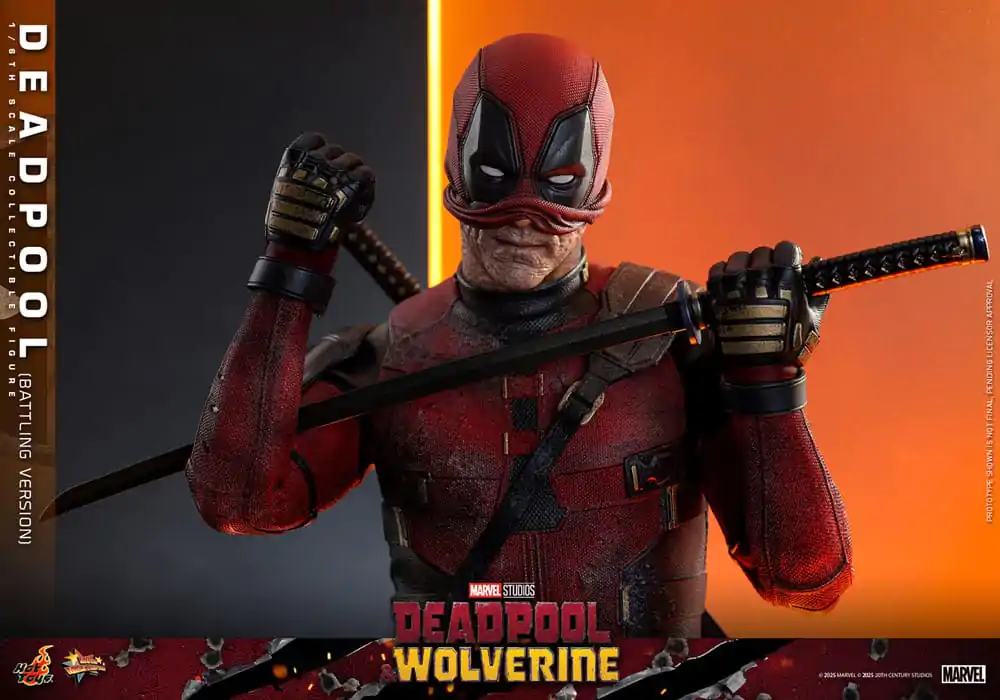 Deadpool &amp; Wolverine Movie Masterpiece Action Figure 1/6 Deadpool (Battling Version) 31 cm product photo