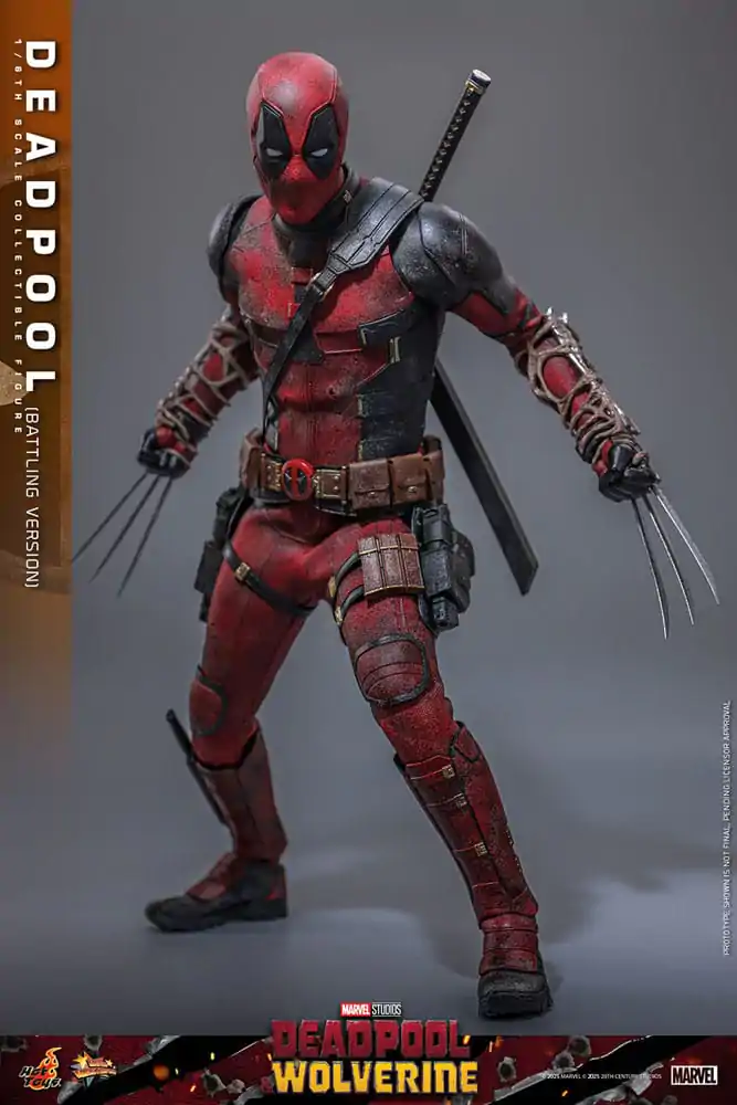 Deadpool &amp; Wolverine Movie Masterpiece Action Figure 1/6 Deadpool (Battling Version) 31 cm product photo