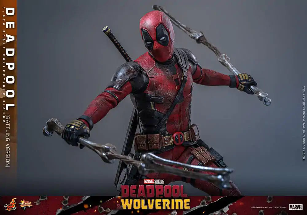 Deadpool &amp; Wolverine Movie Masterpiece Action Figure 1/6 Deadpool (Battling Version) 31 cm product photo