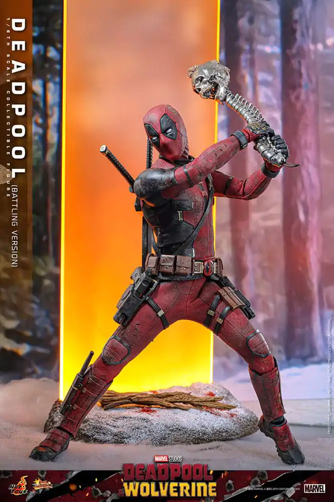 Deadpool &amp; Wolverine Movie Masterpiece Action Figure 1/6 Deadpool (Battling Version) 31 cm product photo