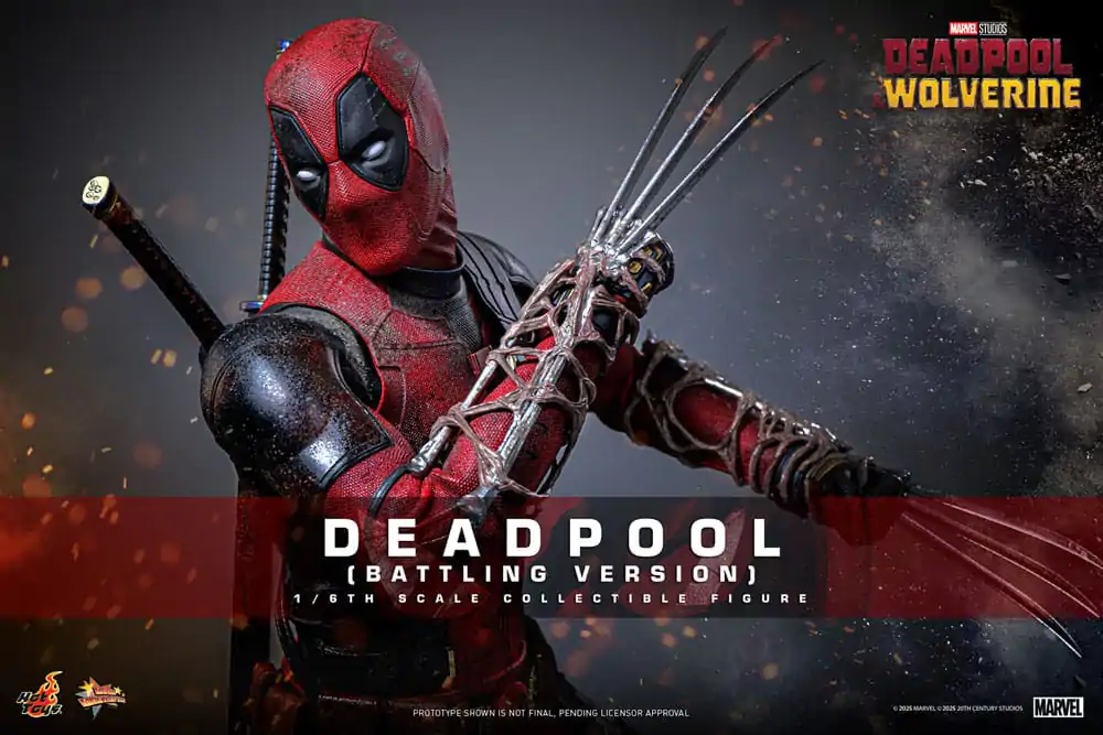 Deadpool &amp; Wolverine Movie Masterpiece Action Figure 1/6 Deadpool (Battling Version) 31 cm product photo