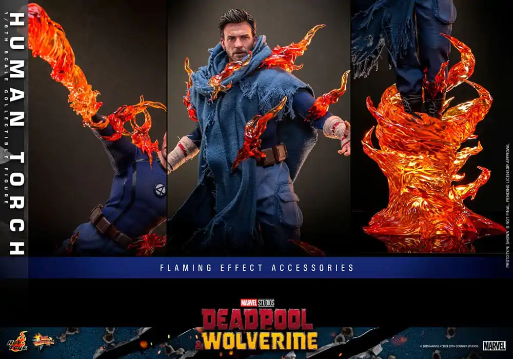 Deadpool & Wolverine Movie Masterpiece Action Figure 1/6 Human Torch 31 cm termékfotó