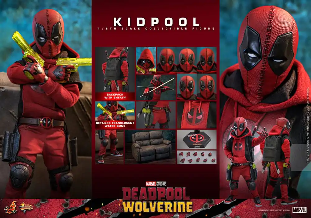 Deadpool & Wolverine Movie Masterpiece Action Figure 1/6 Kidpool 22 cm termékfotó