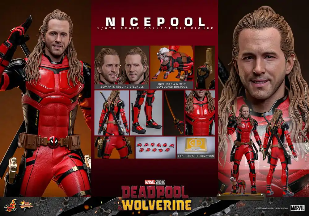 Deadpool & Wolverine Movie Masterpiece Action Figure 1/6 Nicepool 30 cm termékfotó