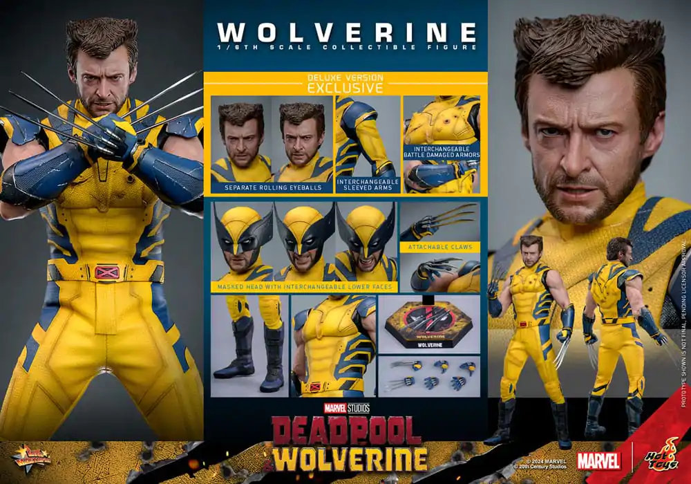 Deadpool & Wolverine Movie Masterpiece Action Figure 1/6 Wolverine (Deluxe Version) 31 cm termékfotó