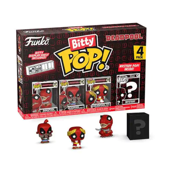 Deadpool Bitty Funko POP! Vinyl Figure 4-Pack Dinopool 2,5 cm product photo