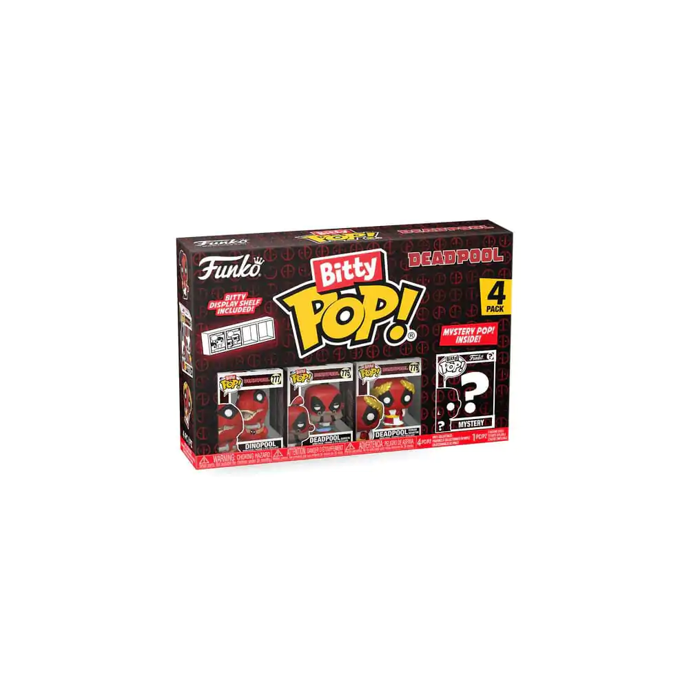 Deadpool Bitty Funko POP! Vinyl Figure 4-Pack Dinopool 2,5 cm termékfotó