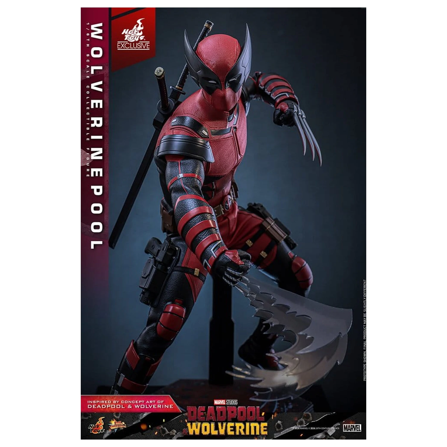 Deadpool & Wolverine Movie Masterpiece Action Figure 1/6 Wolverinepool 31 cm product photo