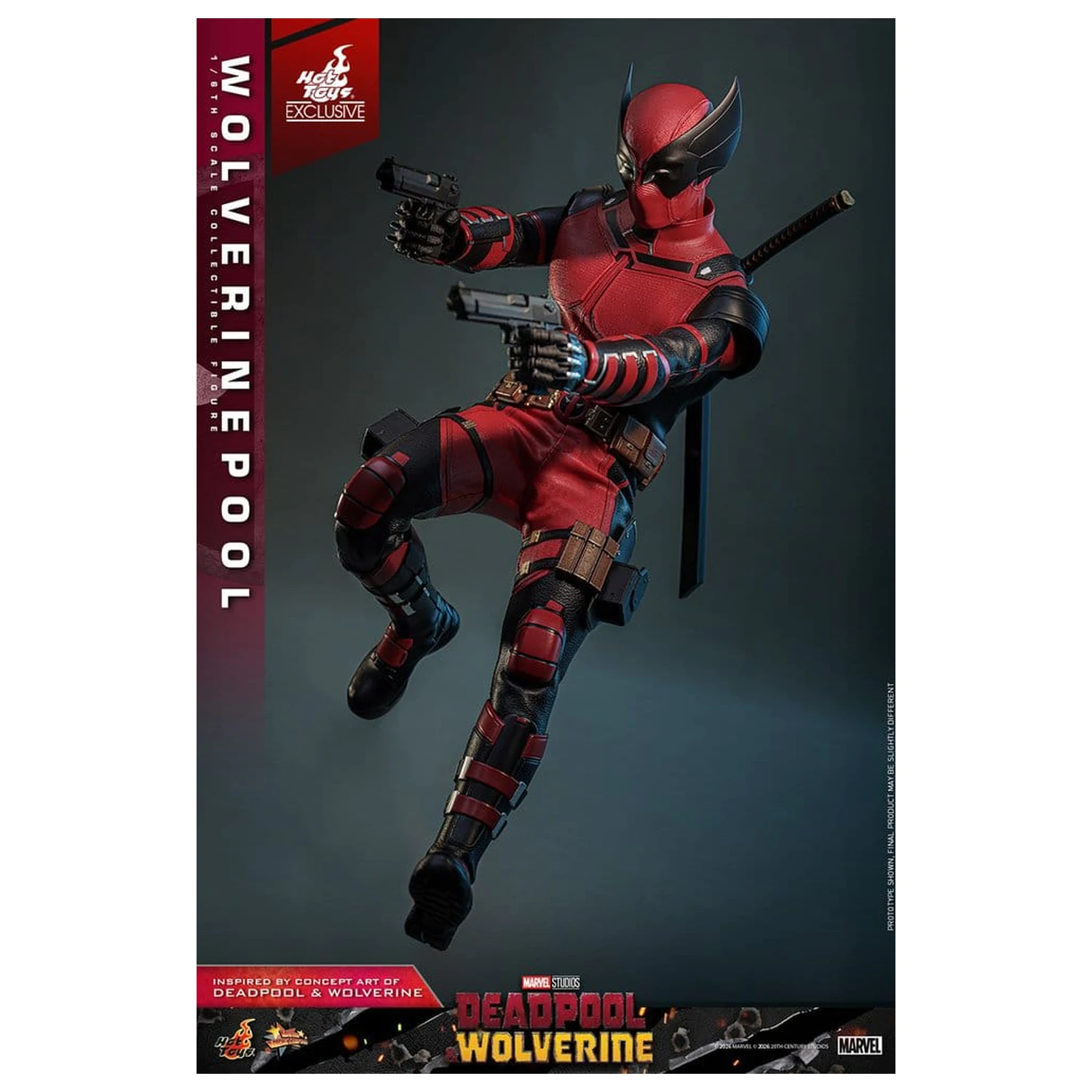 Deadpool & Wolverine Movie Masterpiece Action Figure 1/6 Wolverinepool 31 cm product photo