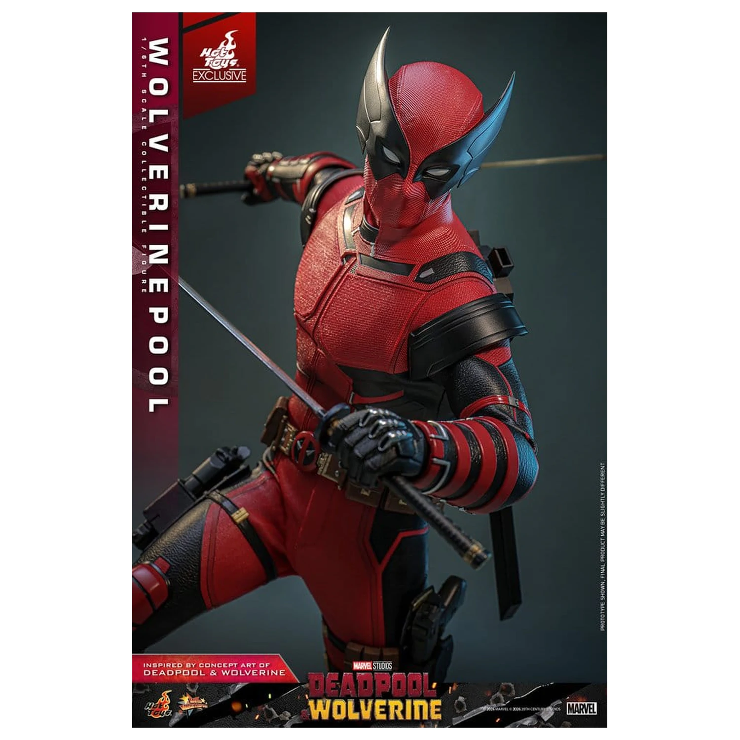 Deadpool & Wolverine Movie Masterpiece Action Figure 1/6 Wolverinepool 31 cm product photo
