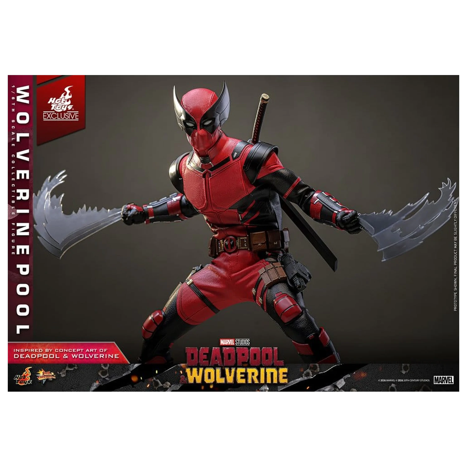 Deadpool & Wolverine Movie Masterpiece Action Figure 1/6 Wolverinepool 31 cm product photo