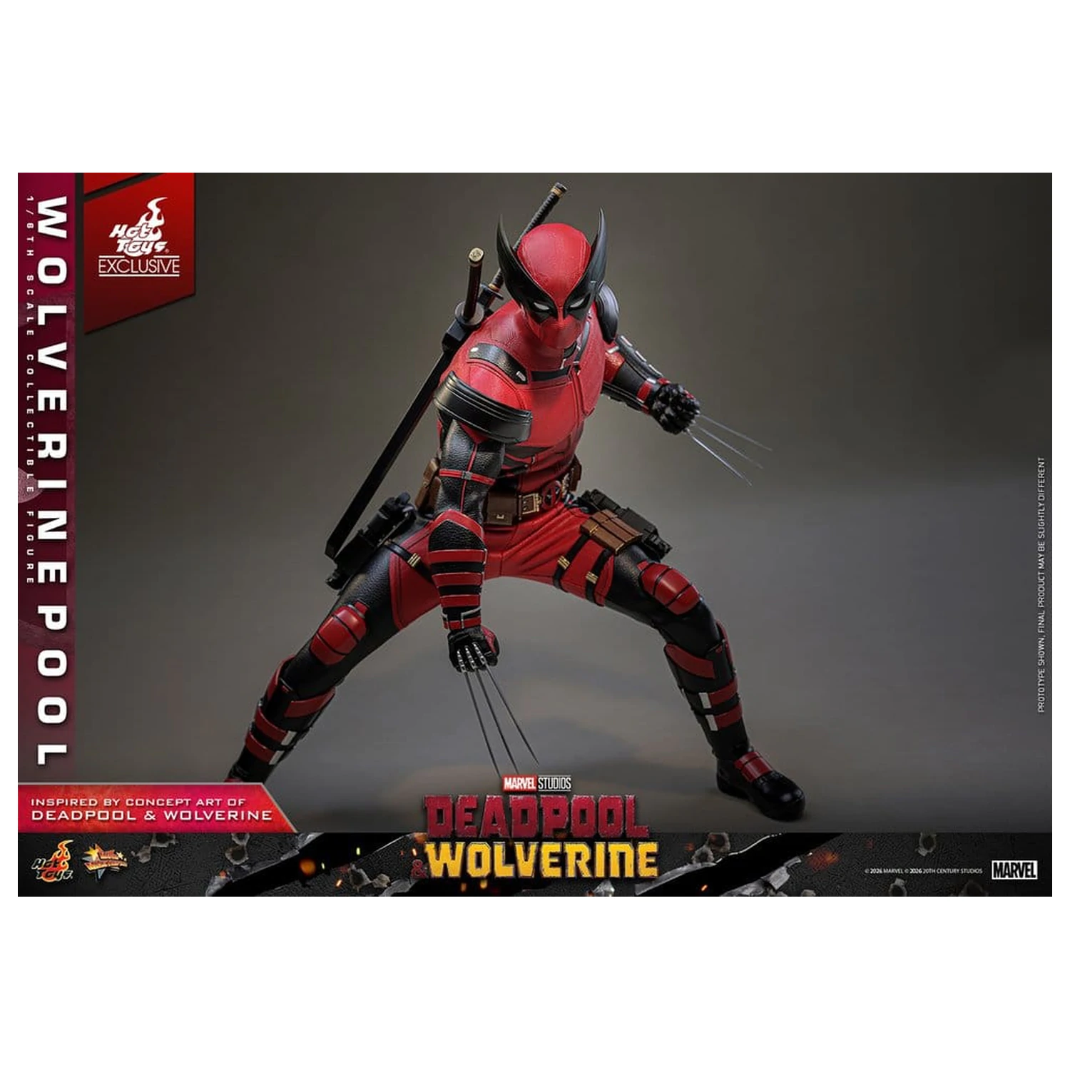 Deadpool & Wolverine Movie Masterpiece Action Figure 1/6 Wolverinepool 31 cm product photo