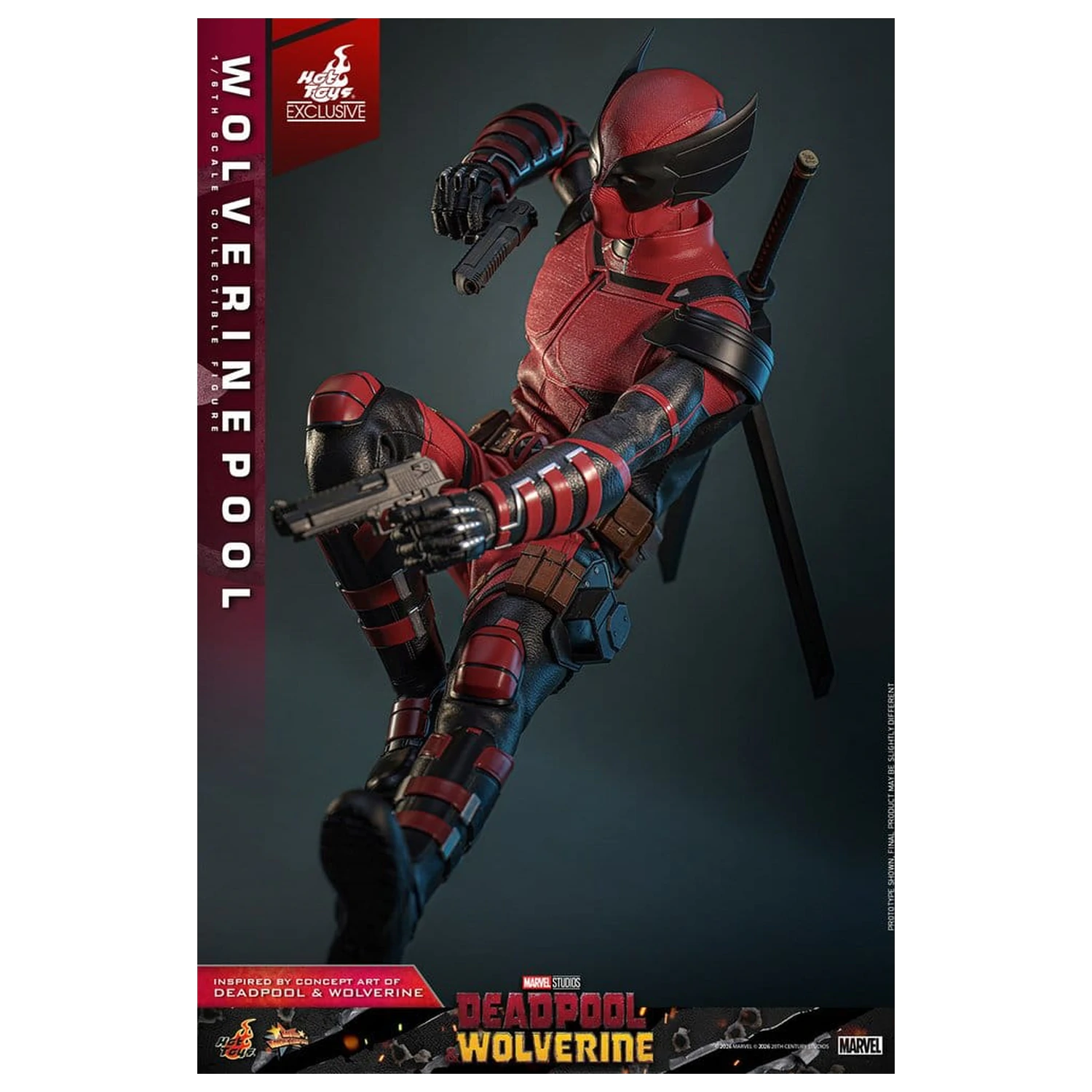 Deadpool & Wolverine Movie Masterpiece Action Figure 1/6 Wolverinepool 31 cm product photo