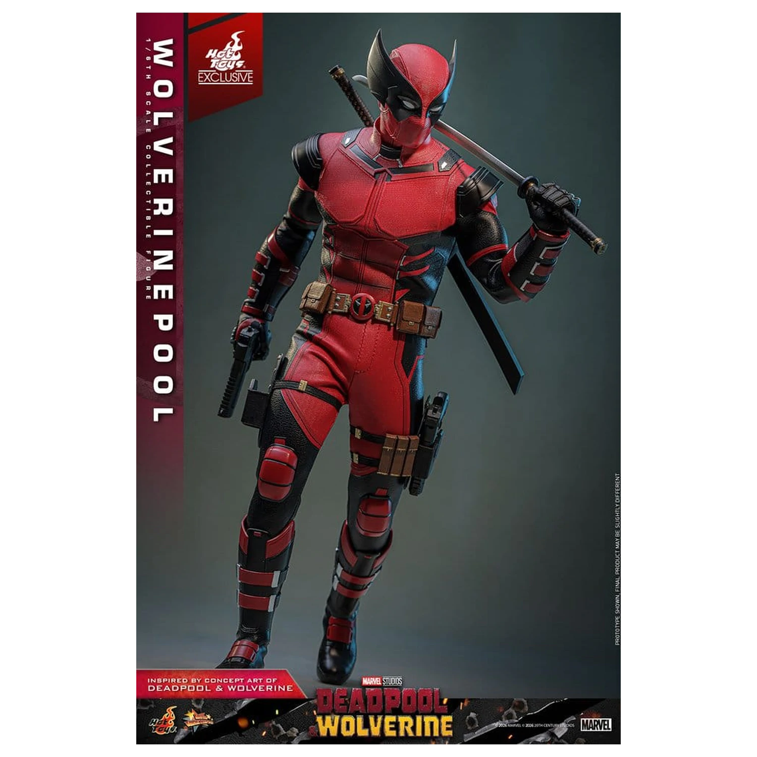 Deadpool & Wolverine Movie Masterpiece Action Figure 1/6 Wolverinepool 31 cm product photo