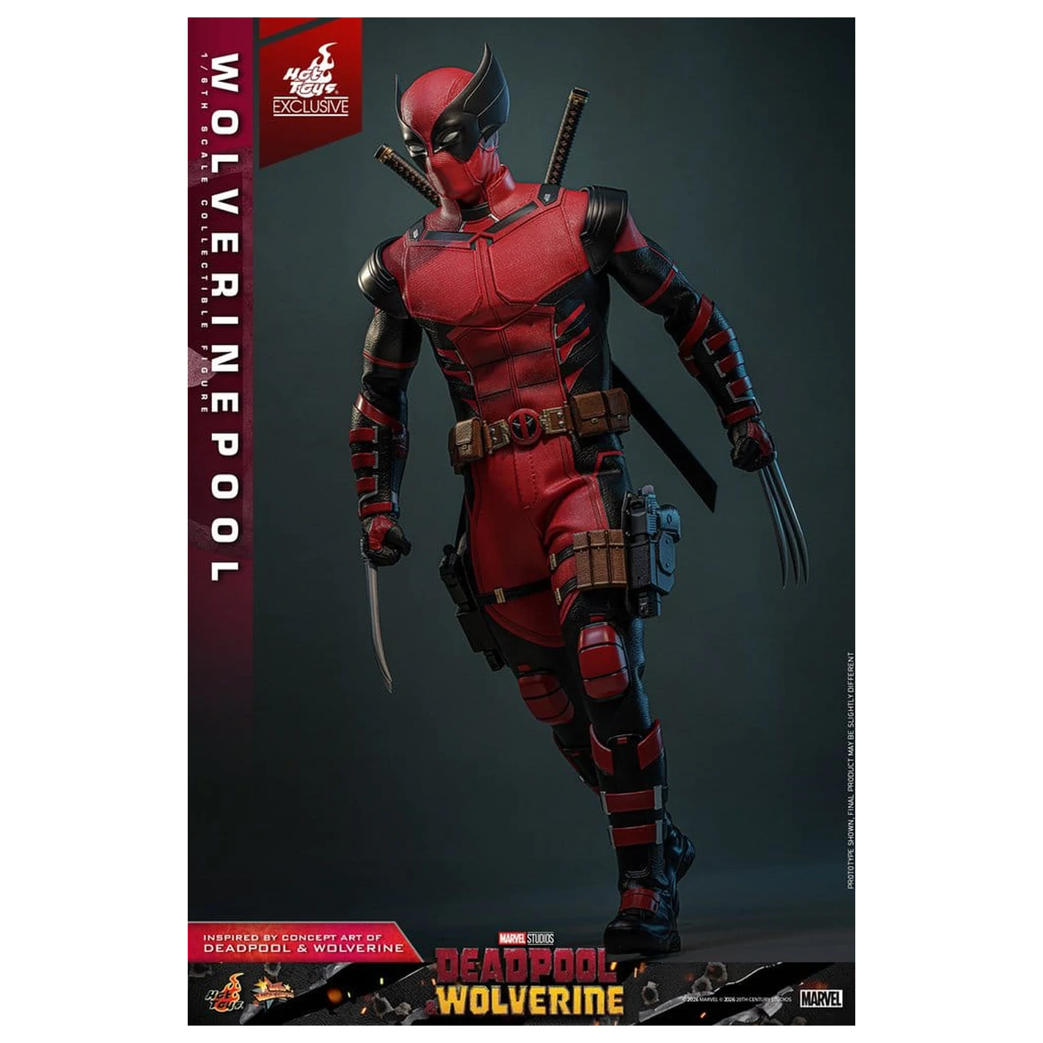 Deadpool & Wolverine Movie Masterpiece Action Figure 1/6 Wolverinepool 31 cm product photo