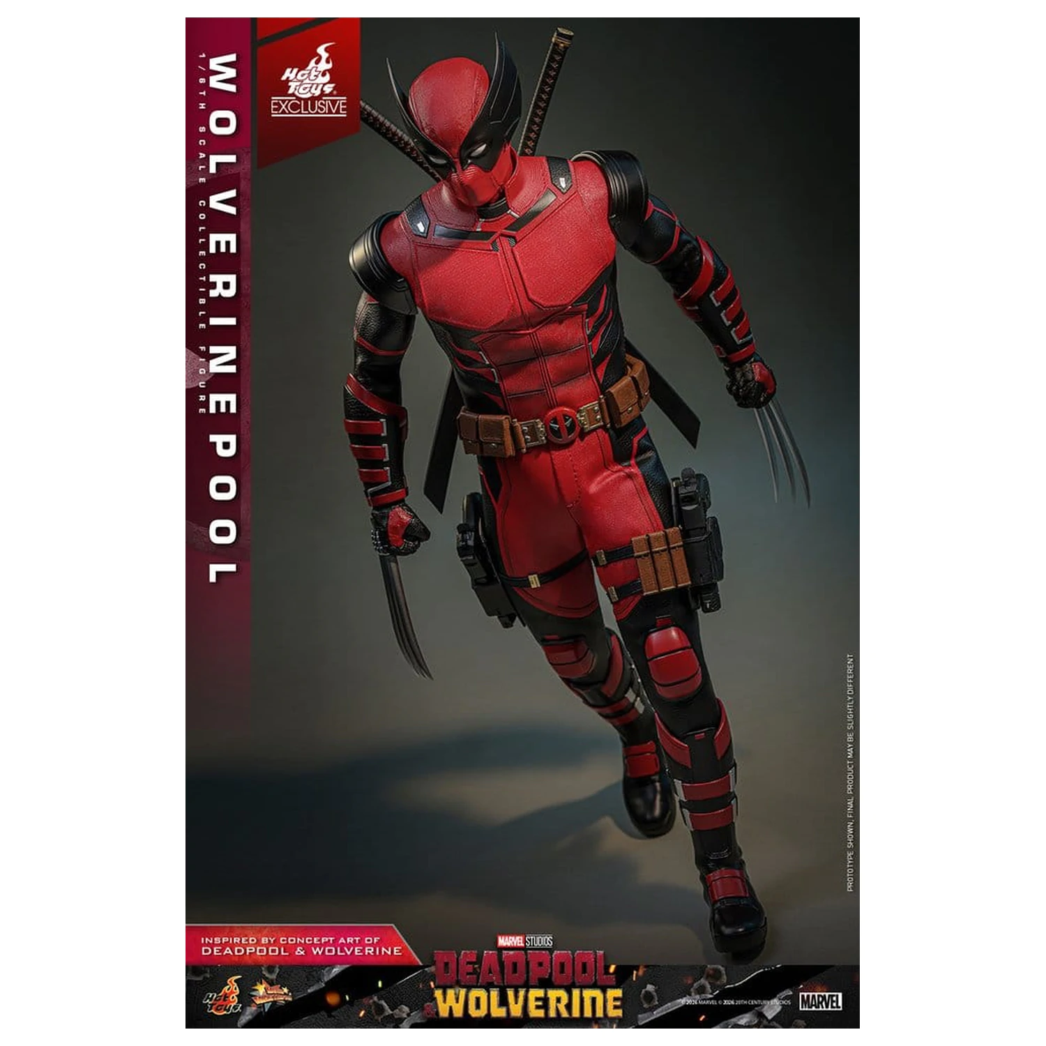 Deadpool & Wolverine Movie Masterpiece Action Figure 1/6 Wolverinepool 31 cm product photo