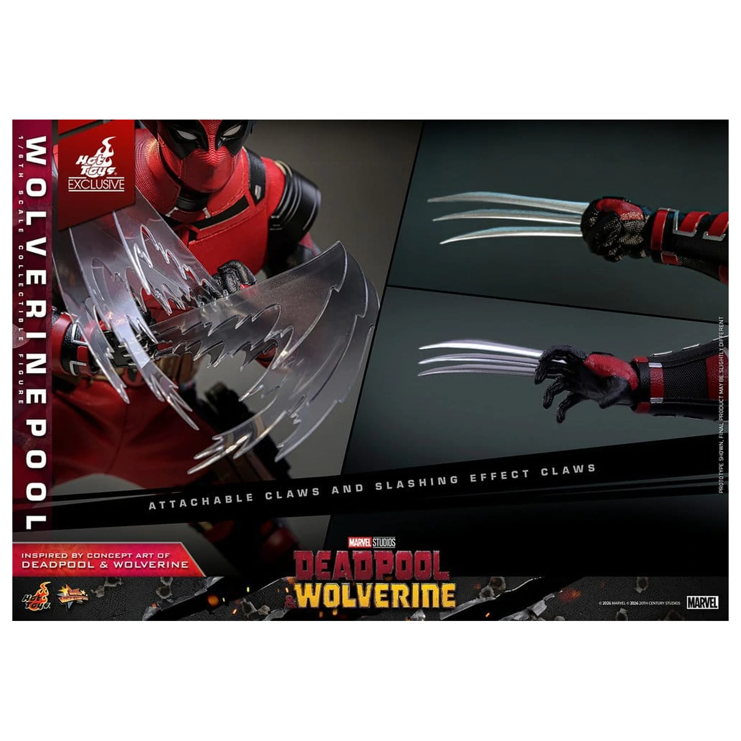 Deadpool & Wolverine Movie Masterpiece Action Figure 1/6 Wolverinepool 31 cm product photo