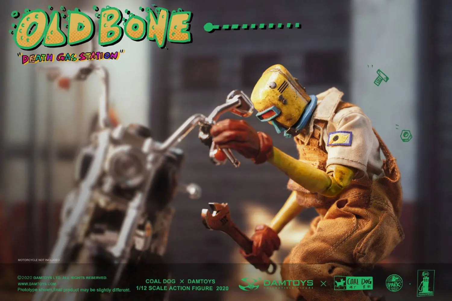 Death Gas Station Action Figure 1/12 Old Bone 15 cm product photo
