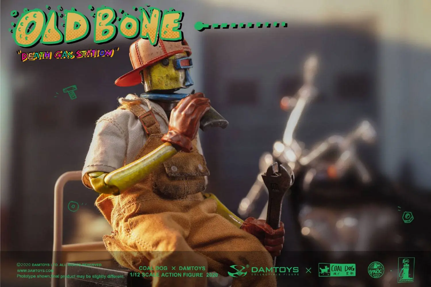 Death Gas Station Action Figure 1/12 Old Bone 15 cm product photo