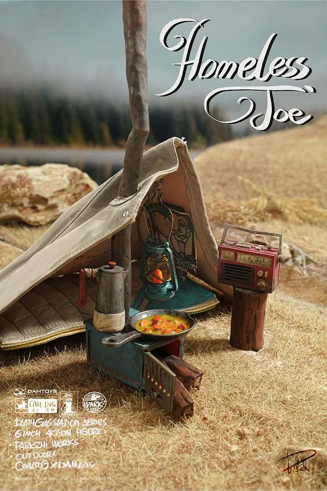 Death Gas Station Action Figure 1/12 Homeless Joe 15 cm product photo