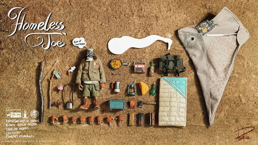 Death Gas Station Action Figure 1/12 Homeless Joe 15 cm product photo