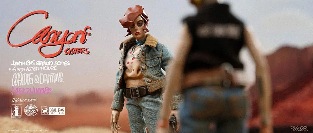 Death Gas Station Series Action Figures Canyon Sisters: Mrs. T & Ms. L 15 cm termékfotó