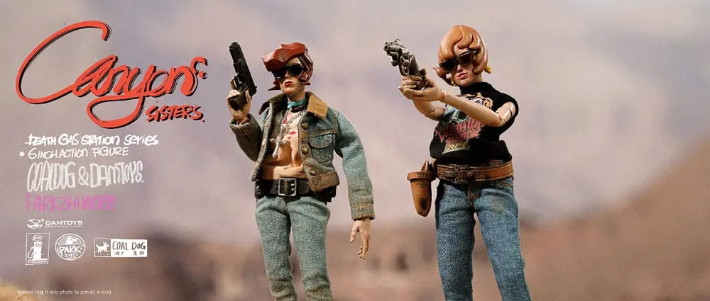 Death Gas Station Series Action Figures Canyon Sisters: Mrs. T & Ms. L 15 cm termékfotó