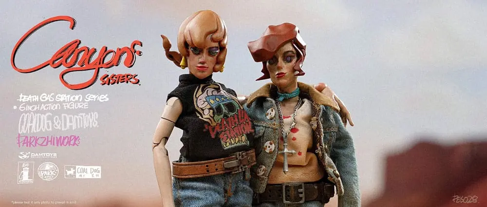 Death Gas Station Series Action Figures Canyon Sisters: Mrs. T & Ms. L 15 cm termékfotó