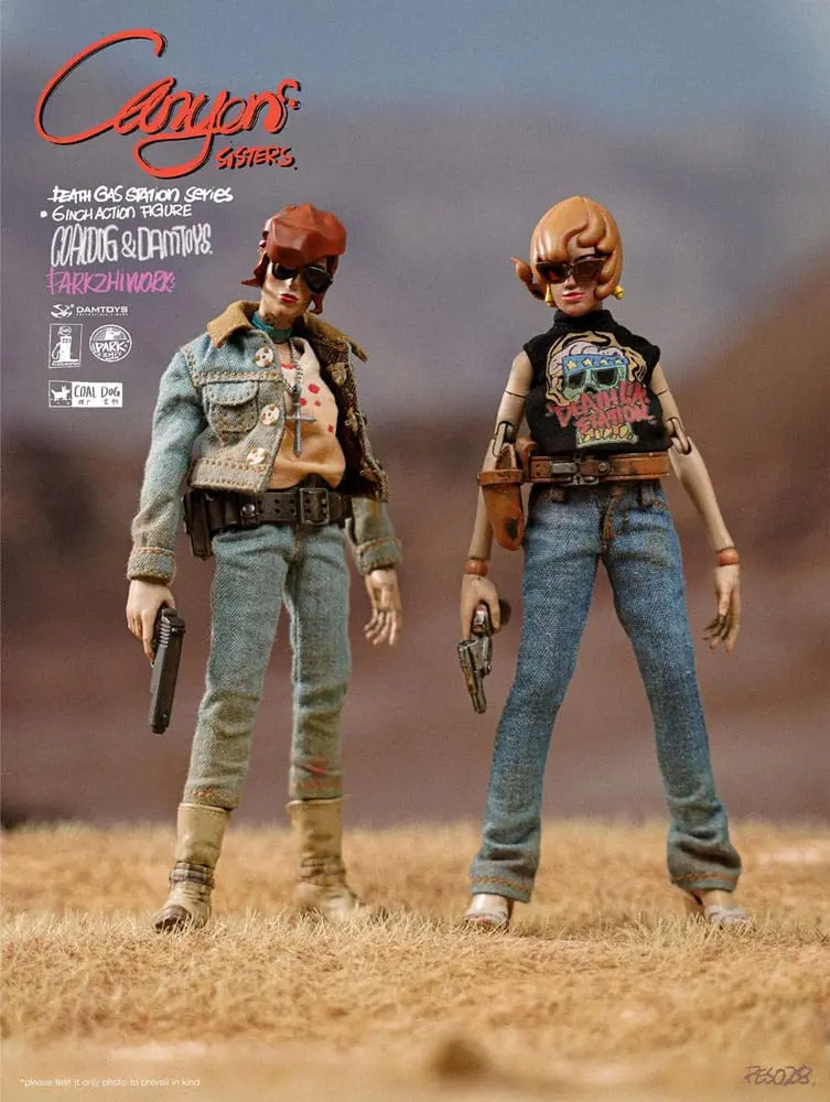 Death Gas Station Series Action Figures Canyon Sisters: Mrs. T & Ms. L 15 cm termékfotó