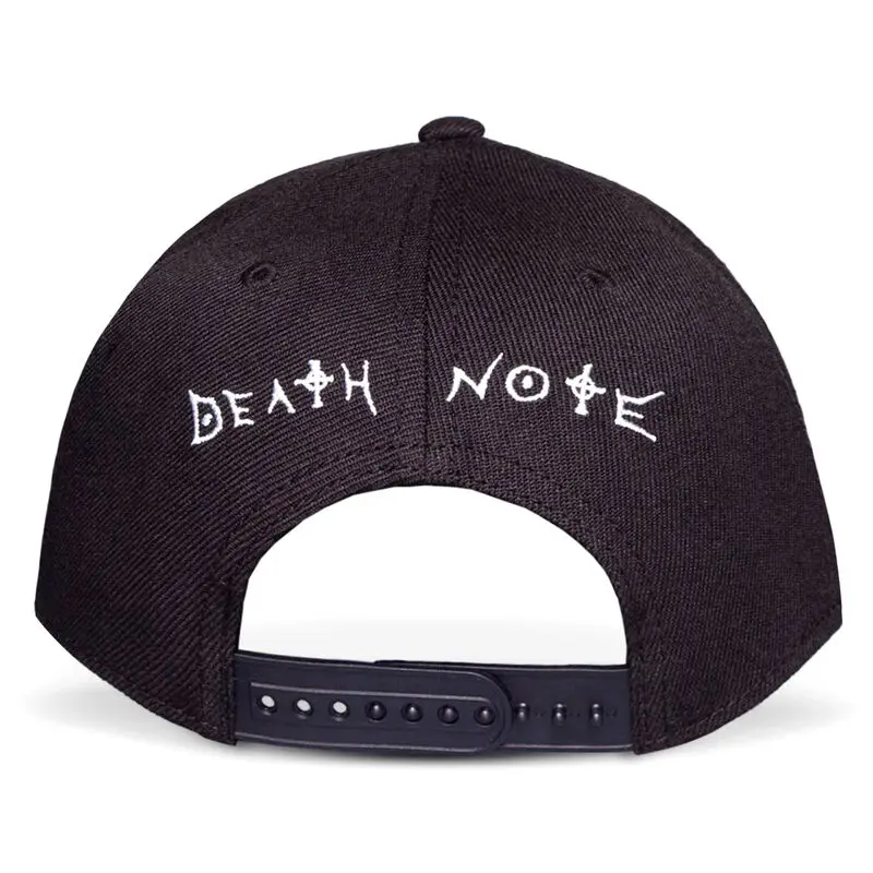 Death Note Curved Bill Cap Skull Graphic Rubber Patch product photo