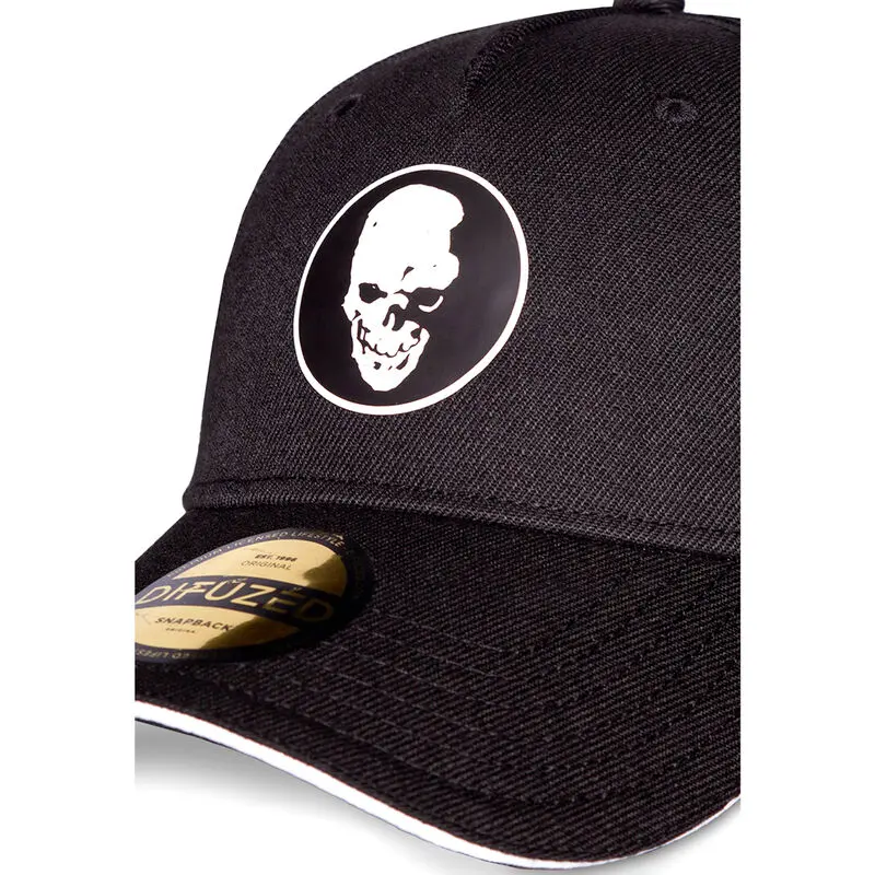 Death Note Curved Bill Cap Skull Graphic Rubber Patch product photo