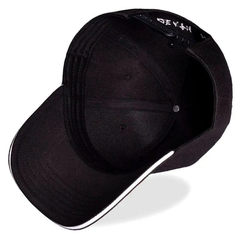 Death Note Curved Bill Cap Skull Graphic Rubber Patch product photo