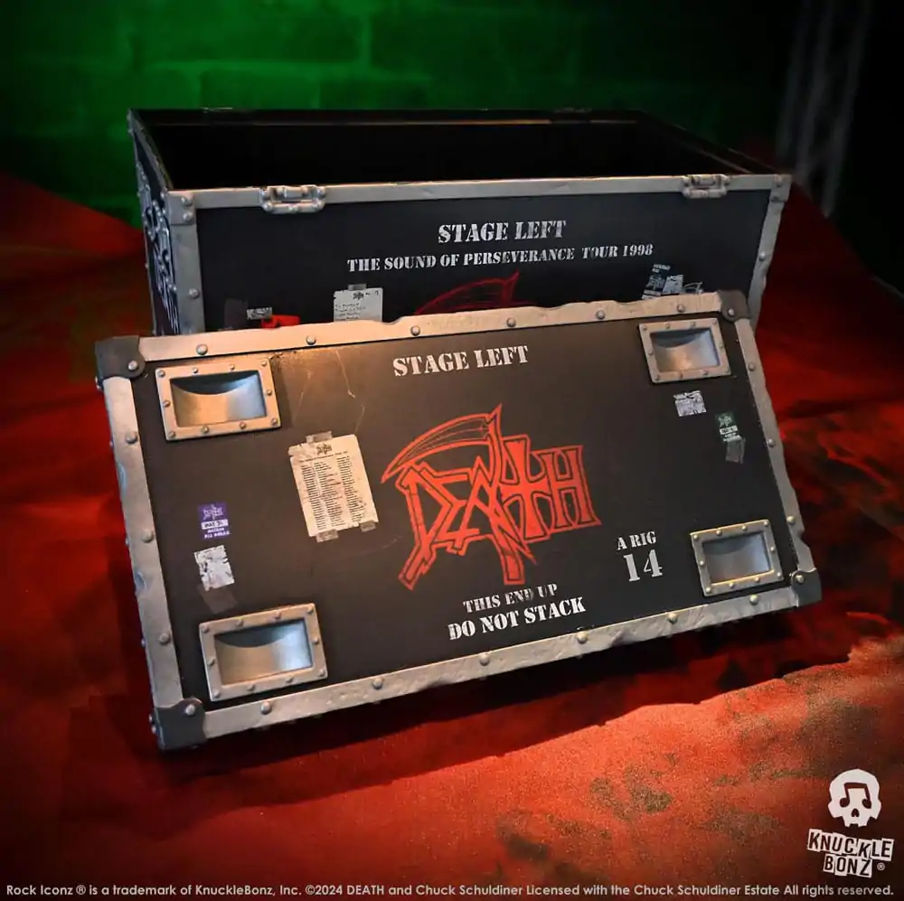 Death Rock Ikonz On Tour Road Case Statue + Stage Backdrop Set The Sound of Perseverance Tour 1998 termékfotó