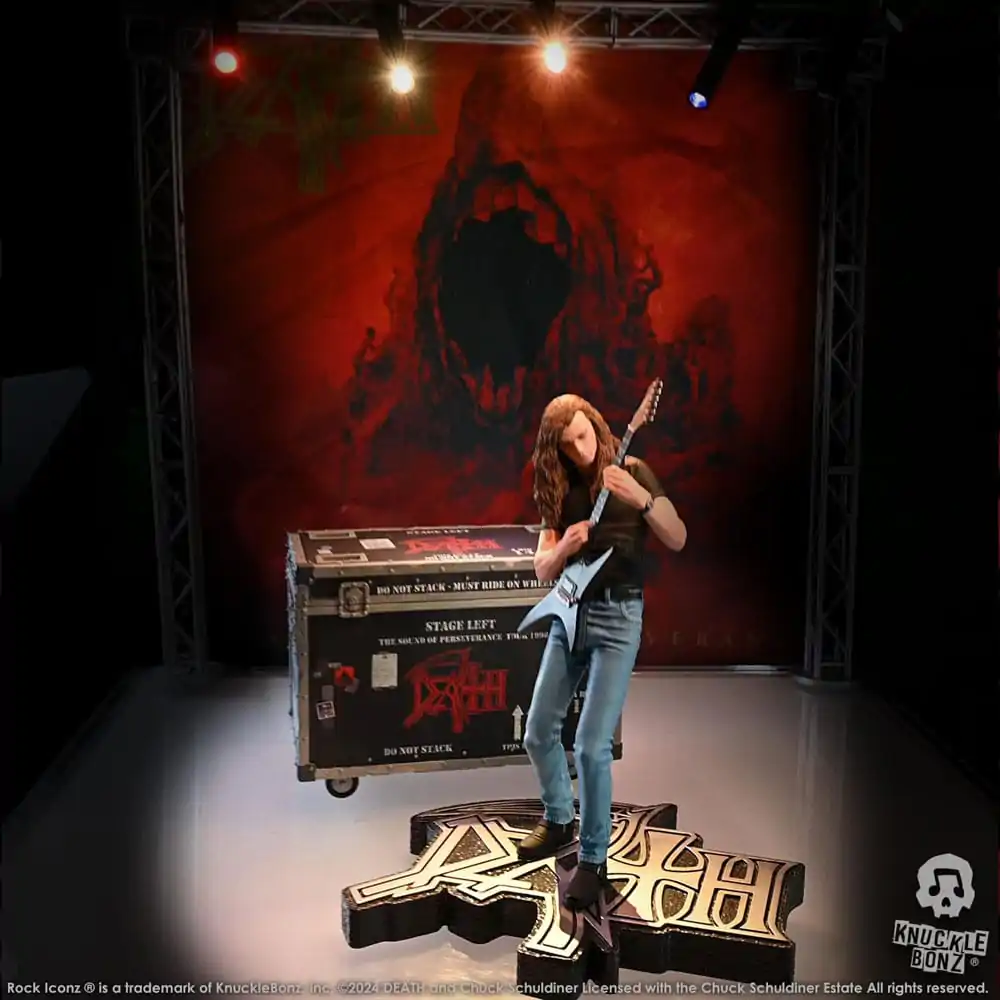 Death Rock Ikonz On Tour Road Case Statue + Stage Backdrop Set The Sound of Perseverance Tour 1998 termékfotó