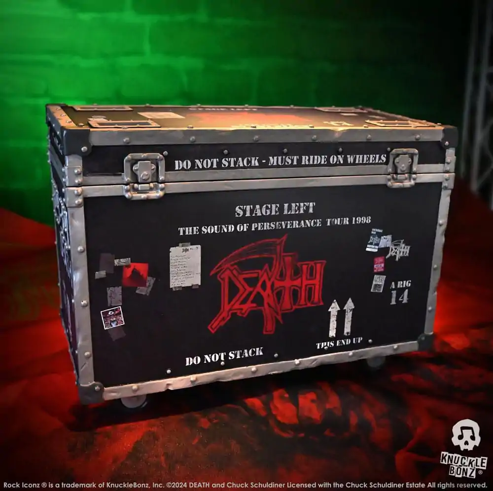 Death Rock Ikonz On Tour Road Case Statue + Stage Backdrop Set The Sound of Perseverance Tour 1998 termékfotó