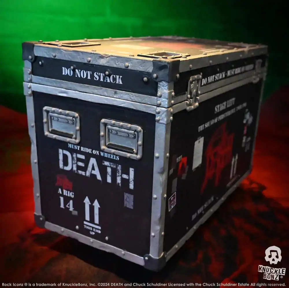 Death Rock Ikonz On Tour Road Case Statue + Stage Backdrop Set The Sound of Perseverance Tour 1998 termékfotó