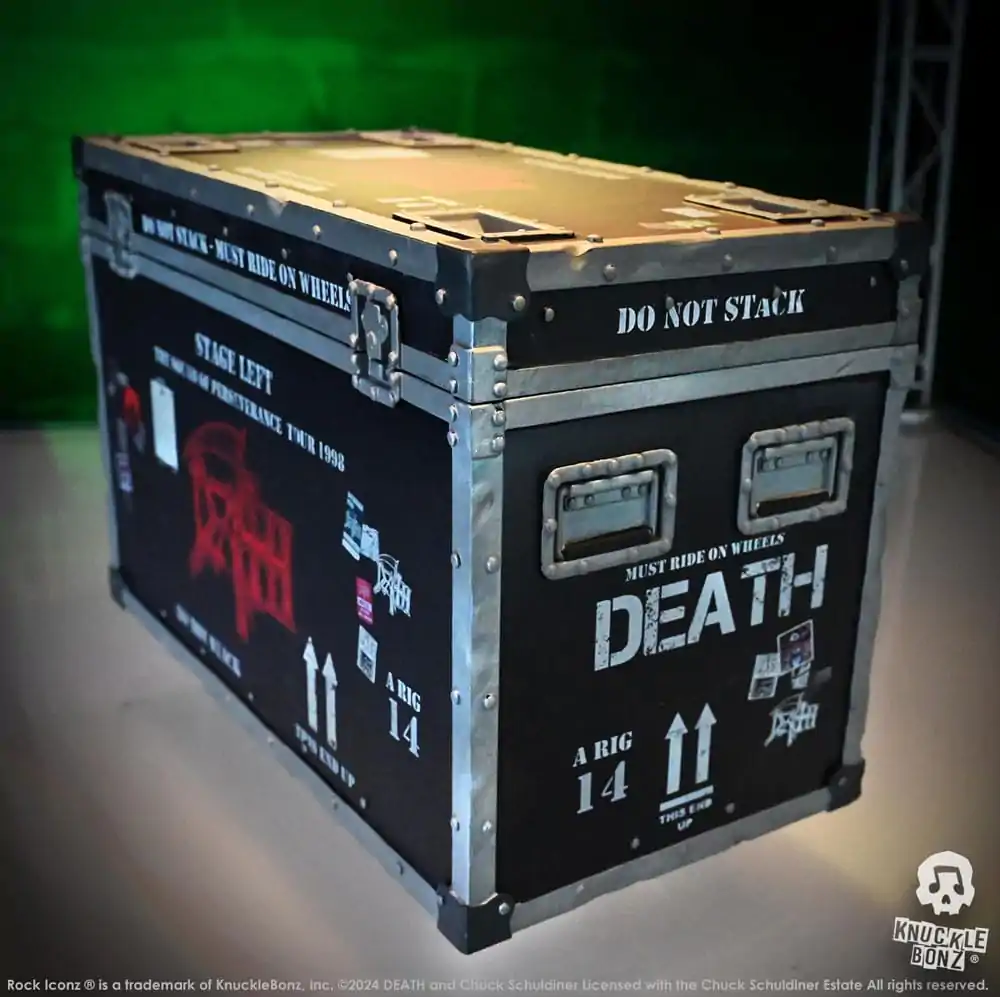 Death Rock Ikonz On Tour Road Case Statue + Stage Backdrop Set The Sound of Perseverance Tour 1998 termékfotó