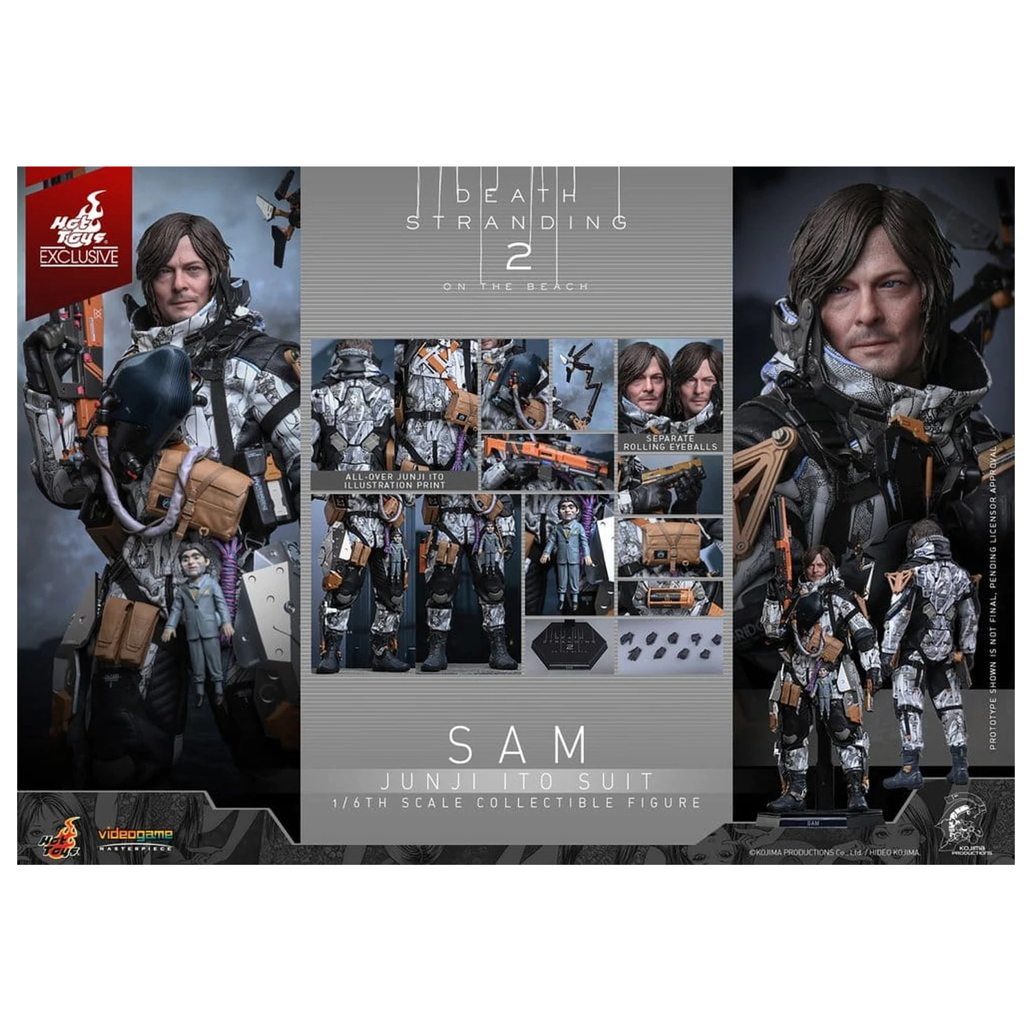 Death Stranding Action Figure 1/6 Sam Porter Bridges (Junji Ito Suit)  product photo