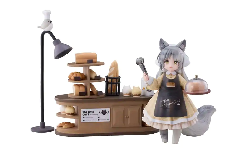 Decorated Life Collection PVC Statue Tea Time Cats - Cat Town Bakery Staff & Customer Set 12 cm termékfotó