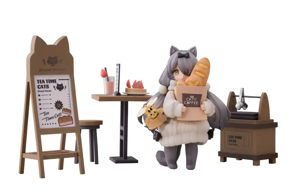 Decorated Life Collection PVC Statue Tea Time Cats - Cat Town Bakery Staff & Customer Set 12 cm termékfotó