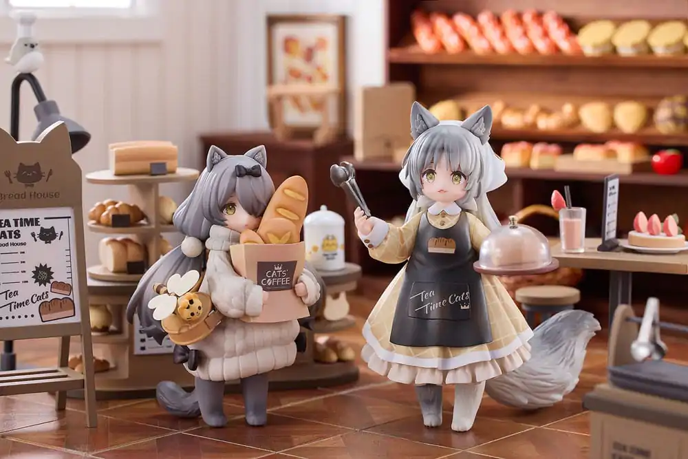 Decorated Life Collection PVC Statue Tea Time Cats - Cat Town Bakery Staff & Customer Set 12 cm termékfotó