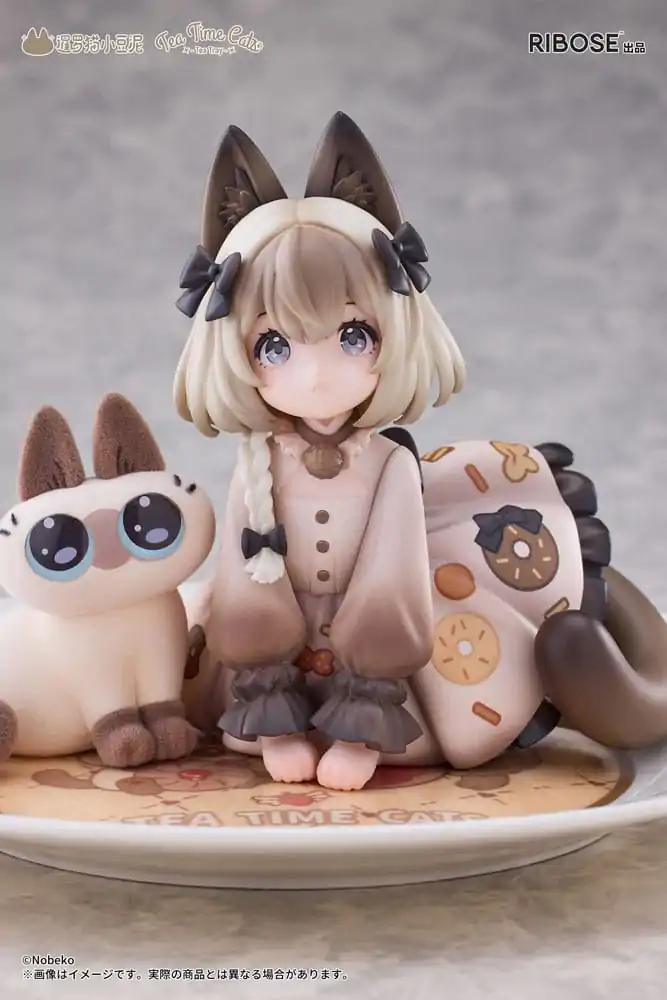 Decorated Life Collection PVC Statue Tea Time Cats x Siamese Cat Azuki-san Friendship Collaboration Exclusive Set 18 cm product photo