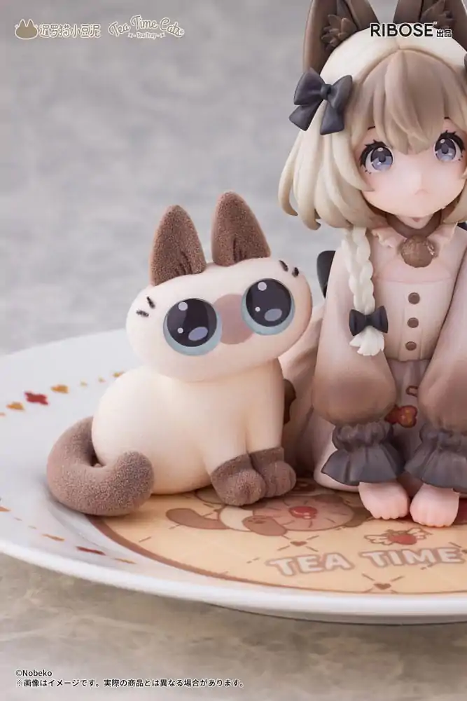 Decorated Life Collection PVC Statue Tea Time Cats x Siamese Cat Azuki-san Friendship Collaboration Exclusive Set 18 cm product photo
