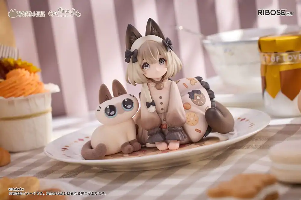 Decorated Life Collection PVC Statue Tea Time Cats x Siamese Cat Azuki-san Friendship Collaboration Exclusive Set 18 cm product photo